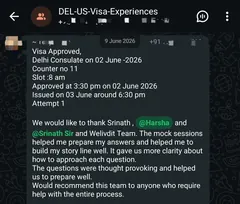 WhatsApp testimonial 5 from a student